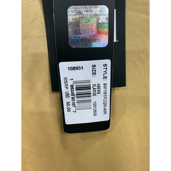 Official NFL New Era Apparel San Francisco 49ers Quick Dry Shirt NWT XL Read - Picture 8 of 9